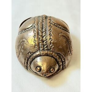 Vtg Cambodian Silver toned Betel Nut Turtle Box